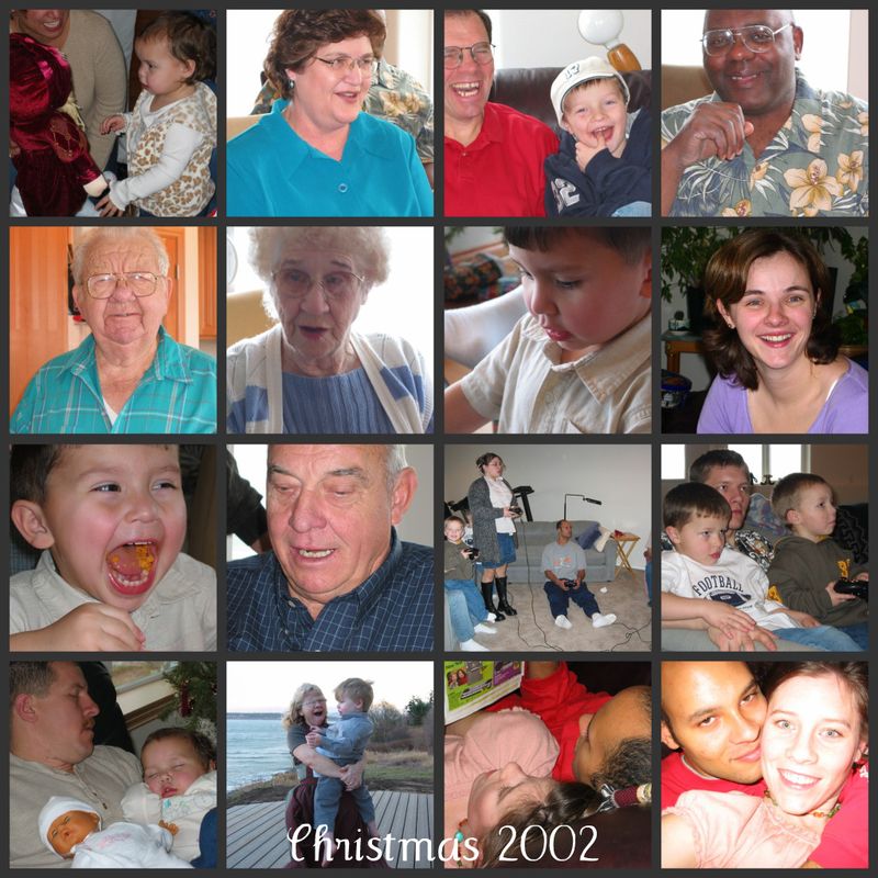 Christmas 2002 collage