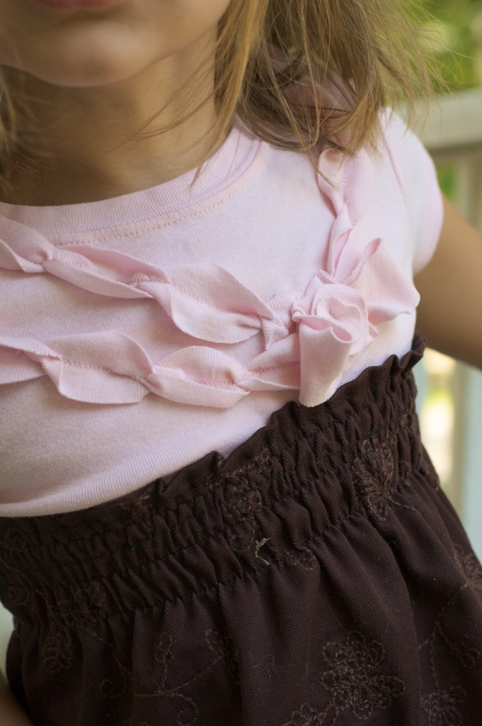 Pink-brown dress upcycle 001