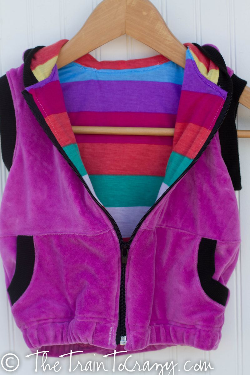 Ottobre velour vest-4420