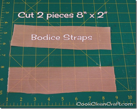 Cut 2 piecesCut 2 pieces 8" x 2"